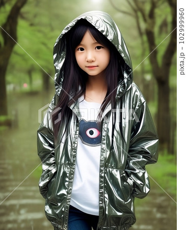 雨の中の少女 雨の中の少女 102999960