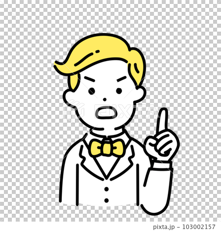 かわいい人物のイラストシリーズ _ 金持ちの男性 _ 重要 103002157