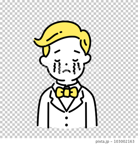 Illustration series of cute people _ rich man _ crying Illustration series of cute people _ rich man _ crying 103002163