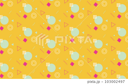 黄色の幾何学模様の背景 黄色の幾何学模様の背景 103002497