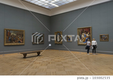 New York, USA - April 26,2018 : Interior Gallery of The Metropolitan Museum in New York,USA on April 26,2018. New York, USA - April 26,2018 : Interior Gallery of The Metropolitan Museum in New York,USA on April 26,2018. 103002535
