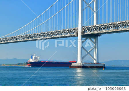 【香川県】瀬戸大橋記念公園から見た（瀬戸大橋） 103006068