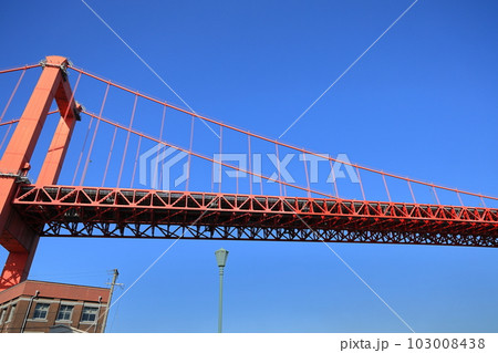 北九州市、若松南海岸通り界隈の風景 北九州市、若松南海岸通り界隈の風景 103008438