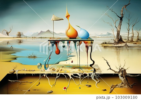 Appeasement, illustration in abstract avant-garde style Appeasement, illustration in abstract avant-garde style 103009180