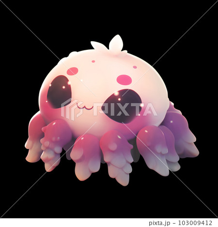 Cute little spider with a kind smiling face and big eyes. Cute little spider with a kind smiling face and big eyes. 103009412