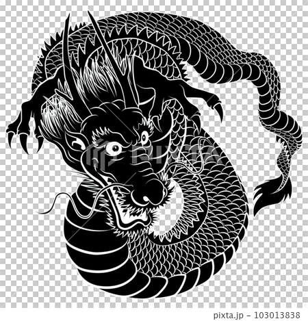 A dragon glaring at all directions 103013838