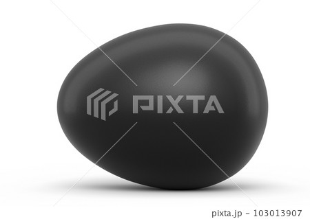Farm organic black egg on white background Farm organic black egg on white background 103013907