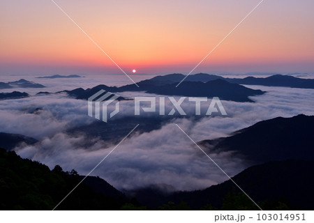 岩屋山の雲海 103014951