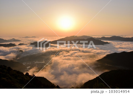 岩屋山の雲海 103014954