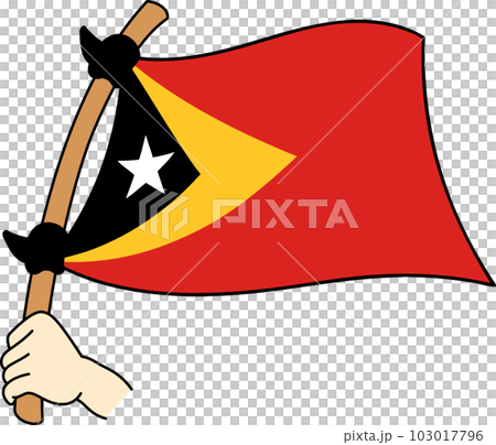 Fluttering national flags of the world ☆ East Timor ☆ Fluttering national flags of the world ☆ East Timor ☆ 103017796