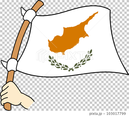 Fluttering national flags of the world ☆Cyprus☆ Fluttering national flags of the world ☆Cyprus☆ 103017799
