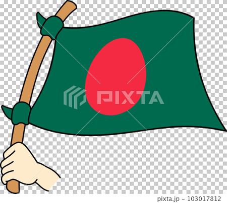 Fluttering national flags of the world ☆Bangladesh☆ Fluttering national flags of the world ☆Bangladesh☆ 103017812