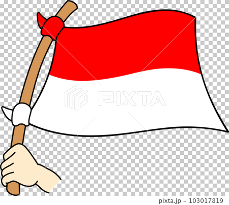 飄揚的世界各國國旗☆印度尼西亞☆ 103017819