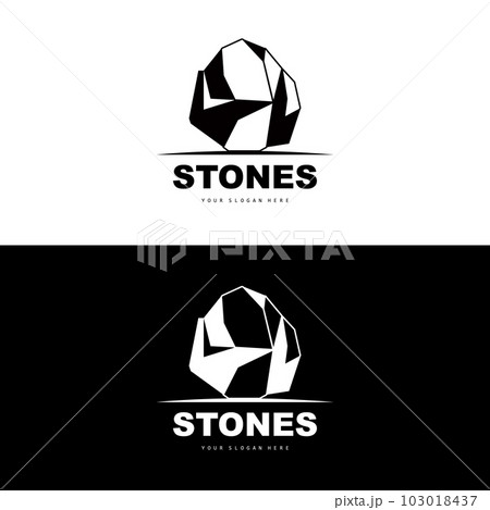 Stone Logo, Vector Stone Modern With Geometry Line Style, Design For Aesthetic Decoration, Brand Modern Product, Simple Icon Abstract Aesthetic Geometry Line Stone Logo, Vector Stone Modern With Geometry Line Style, Design For Aesthetic Decoration, Brand Modern Product, Simple Icon Abstract Aesthetic Geometry Line 103018437