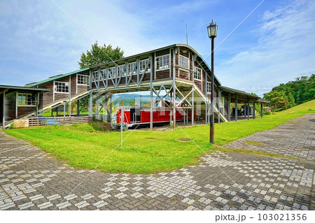 クロフォード公園内 JR北海道 幌内線 三笠駅（幌内太駅）跡 103021356
