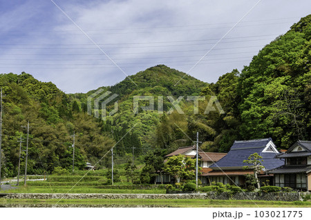 須谷地区からの八雲山 島根県松江市 須谷地区からの八雲山 島根県松江市 103021775