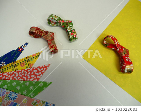 千代紙と箸置き 103022083