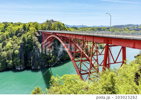 岐阜県、恵那峡大橋 103023262