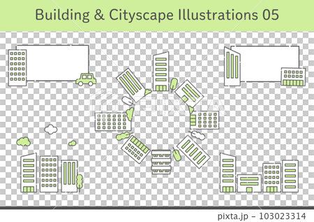 建築/城市景觀插圖集 05 建築/城市景觀插圖集 05 103023314