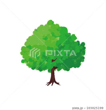 春の樹木を横から見たイラスト 春の樹木を横から見たイラスト 103025199