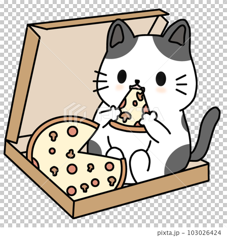 Neko Pizzaのイラスト素材 [103026424] - PIXTA