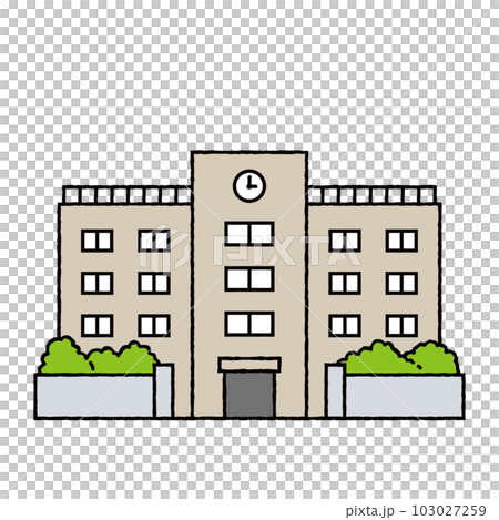 簡單的學校插畫 簡單的學校插畫 103027259