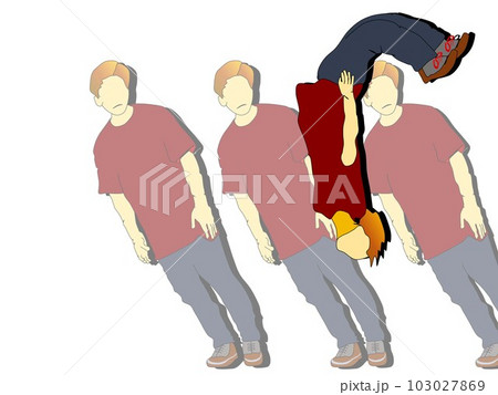 ダンスのワンシーン　華麗に空中を舞ってます 103027869