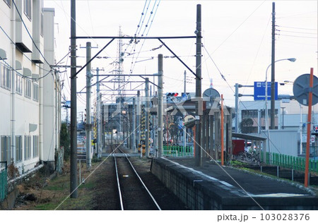 岳南鉄道からの車窓風景　ジャトコ前駅 103028376