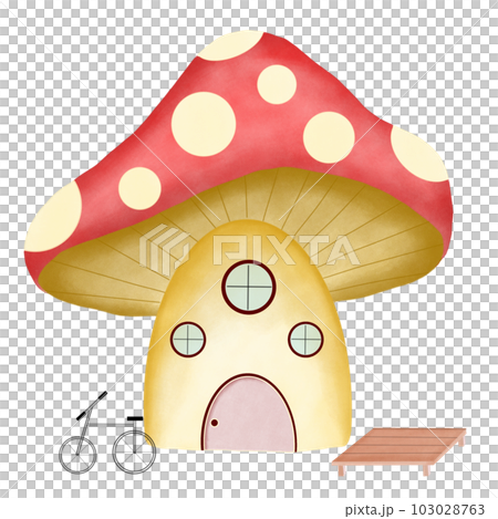 A large mushroom house 103028763