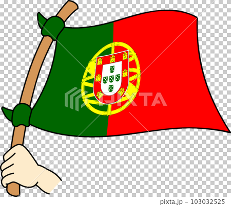 Fluttering national flags of the world ☆Portugal☆ Fluttering national flags of the world ☆Portugal☆ 103032525