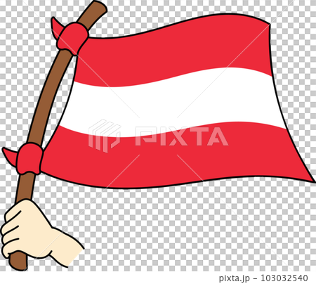 Fluttering national flags of the world ☆Austria☆ Fluttering national flags of the world ☆Austria☆ 103032540