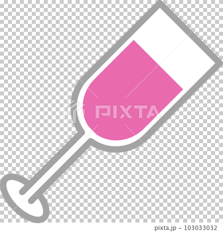 シャンパン　ワイン　かわいい　飲み物　イラスト　アイコン　シンプル　ベクター 103033032