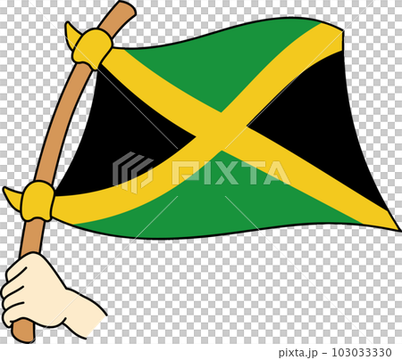 世界のはためく国旗☆ジャマイカ☆ 103033330