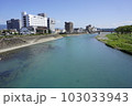 令和2年7月豪雨　球磨川水害後の球磨川　人吉市 103033943
