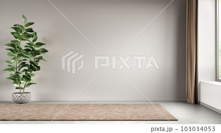 Empty room with gray blank wall, interior background, 3d rendering Empty room with gray blank wall, interior background, 3d rendering 103034053