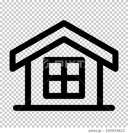代表物流、家庭的線條樣式圖標 代表物流、家庭的線條樣式圖標 103034622