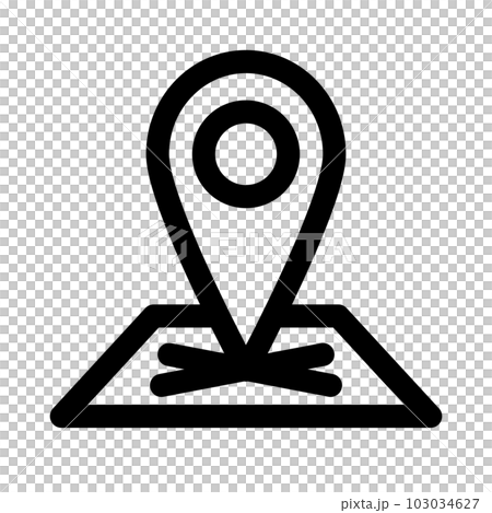 代表物流、位置信息的線條樣式圖標 103034627