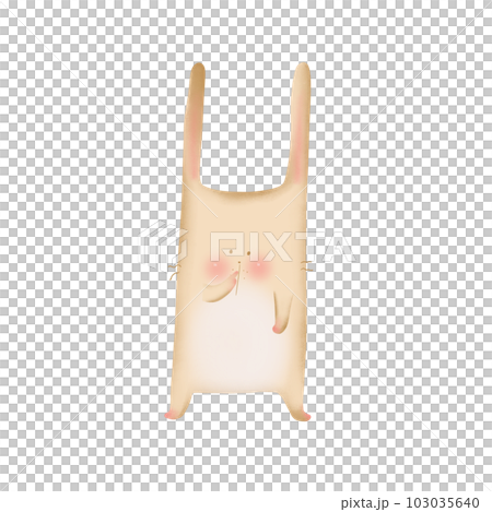 Cute and kawaii pink bunny 103035640