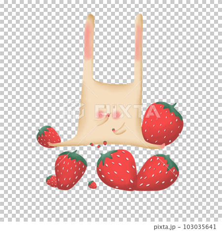 Cute and kawaii pink bunny 103035641