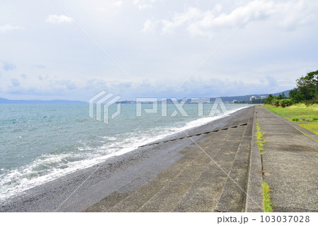 鹿児島県指宿市魚見岳とその周辺の風景 鹿児島県指宿市魚見岳とその周辺の風景 103037028
