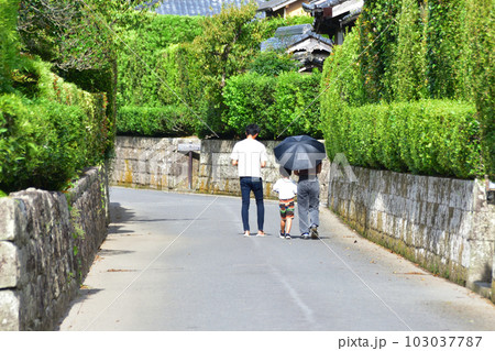 鹿児島県南九州市知覧の武家屋敷と周辺の風景 鹿児島県南九州市知覧の武家屋敷と周辺の風景 103037787