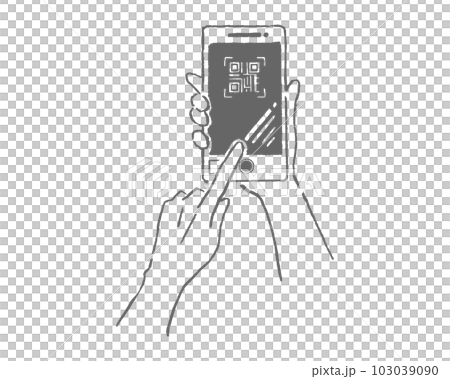 手持智能手機 Qr 碼 103039090