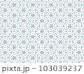 Blue Abstract Mandala or Ikat Wallpaper Pattern Background 103039237