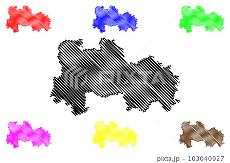 Havelland district (Federal Republic of Germany, rural district, State of Brandenburg) map vector illustration, scribble sketch Havelland map Havelland district (Federal Republic of Germany, rural district, State of Brandenburg) map vector illustration, scribble sketch Havelland map 103040927