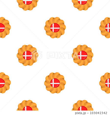 Pattern cookie with flag country Denmark in tasty biscuit Pattern cookie with flag country Denmark in tasty biscuit 103041542