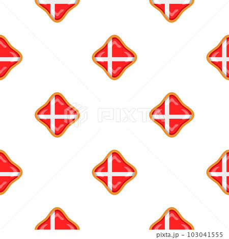 Pattern cookie with flag country Denmark in tasty biscuit Pattern cookie with flag country Denmark in tasty biscuit 103041555