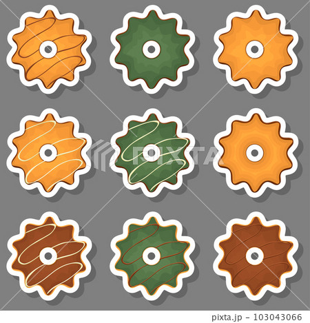 Big set homemade cookie different taste in pastry biscuit Big set homemade cookie different taste in pastry biscuit 103043066