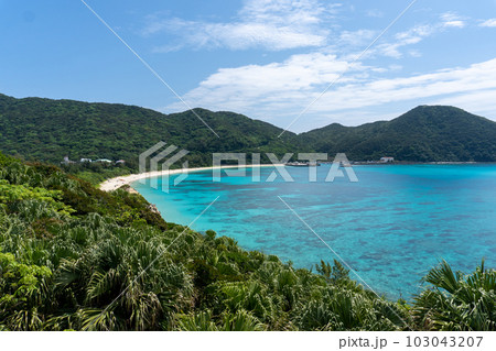 渡嘉渡嘉敷島の阿波連エリアのクバンダキ展望台 渡嘉渡嘉敷島の阿波連エリアのクバンダキ展望台 103043207
