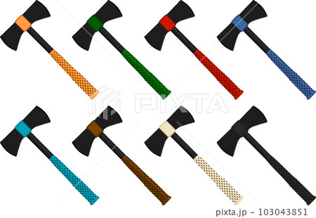 big kit steel axes with wooden handle 103043851