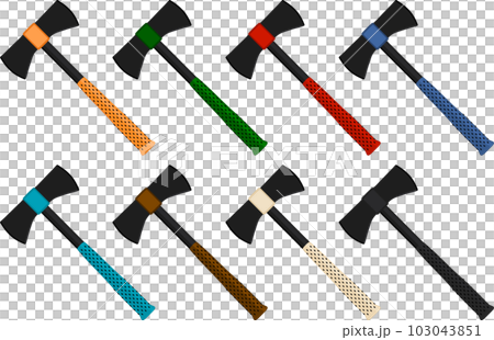 big kit steel axes with wooden handle 103043851
